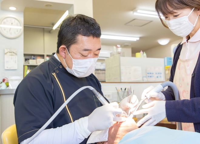 こがねや歯科医院の治療風景