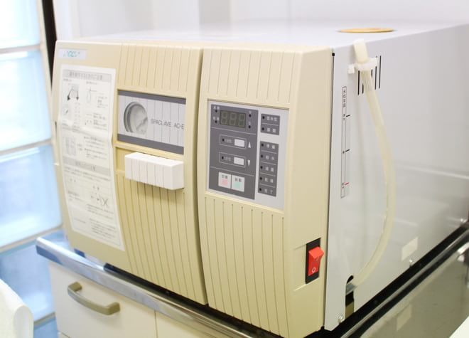 3.器具の滅菌をはじめ衛生管理に注力