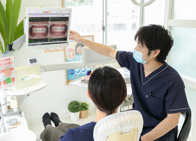 へんみ歯科医院_より健康で美しい口元を目指すことも可能。ホワイトニング前のお口チェックに注力