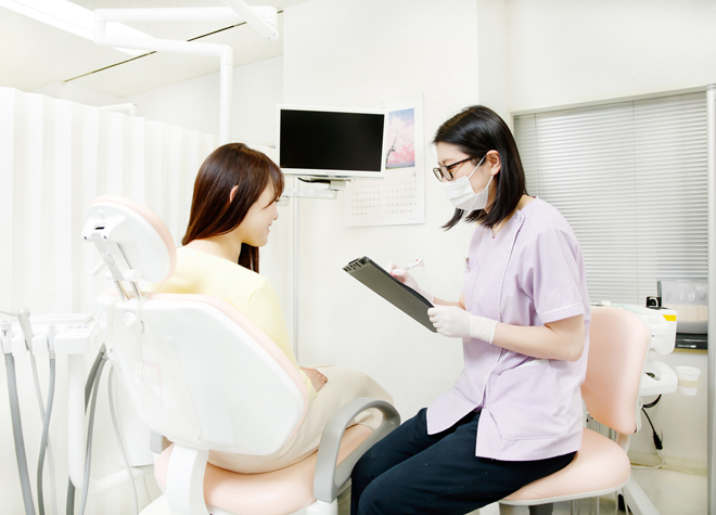 新宿NSビル歯科_患者様と歯科衛生士で認識をすり合わせるため、カウンセリングに注力