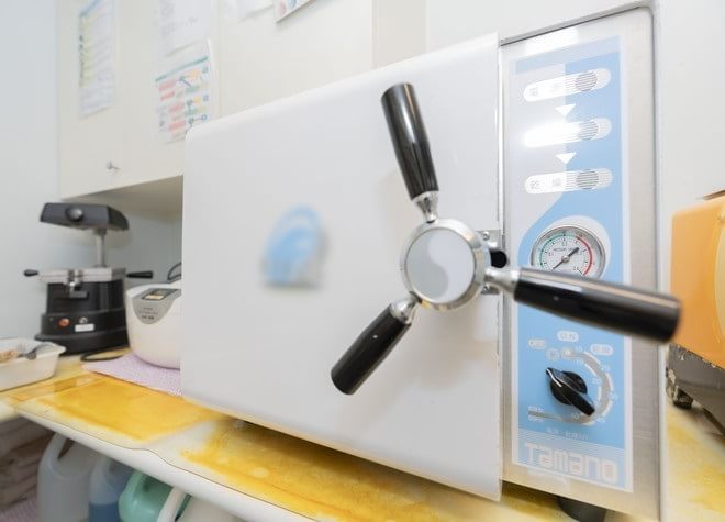 治療器具は2段階の滅菌処理を実施!衛生管理の取り組み